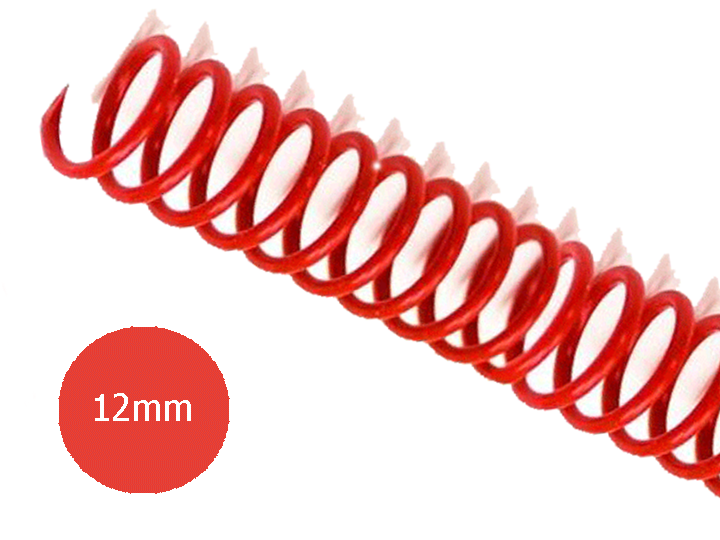 ESPIRAL Nø12 ROJO P/70 HOJAS X 100UNID