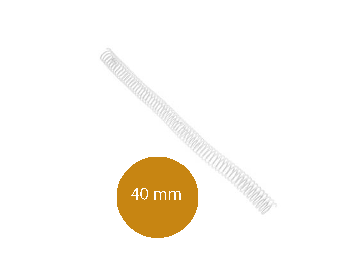 ESPIRAL No40 TRANS P/33 HOJAS PAQ. 20 UNID.