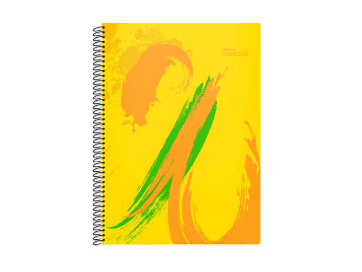CUADERNO ESPIRAL 22X29 ESS2 T/PP AMARILLO 84H CUAD