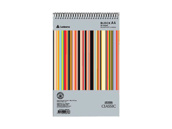BLOC ESPIRAL A4 CLASSIC 80H LISO 40U
