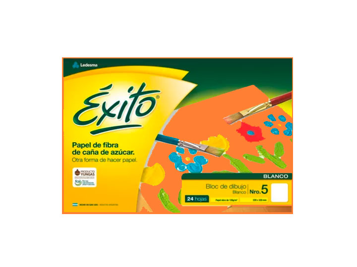 BLOC DIBUJO Nº5 ÉXITO COL 24H LISO 60U
