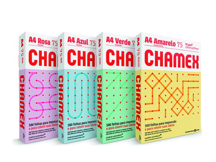 Resma Chamex - A4 - Colores