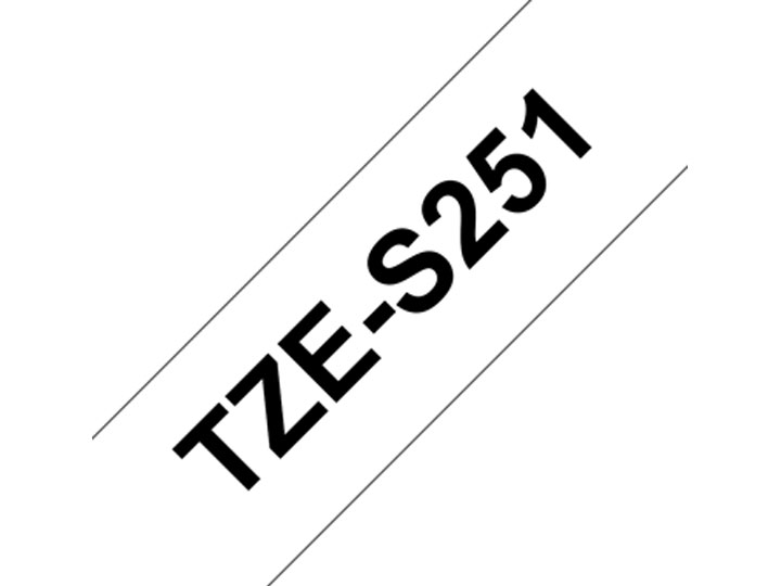 CINTA TZES251 NEGRO-BLANCO 24MMX8M 
