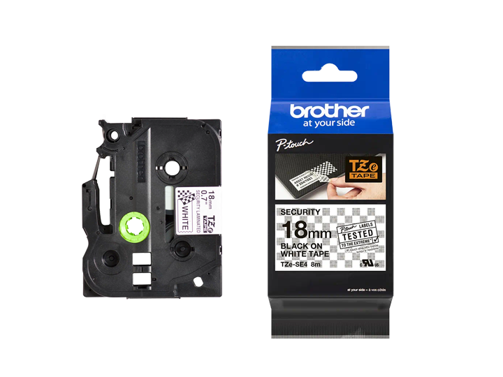 CINTA TZESE4 NEGRO-BLANCO 18MMX8M 